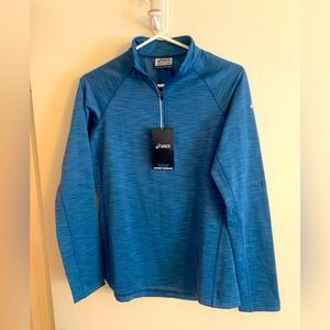 Asics W 1/4 Zip Pullover Blue NWT Top Style: 2012A404 Color: 0409 Size: M